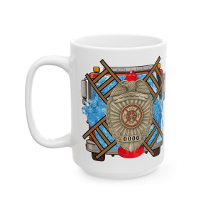 15oz Firefighter by Trade – Protector by Choice Mug